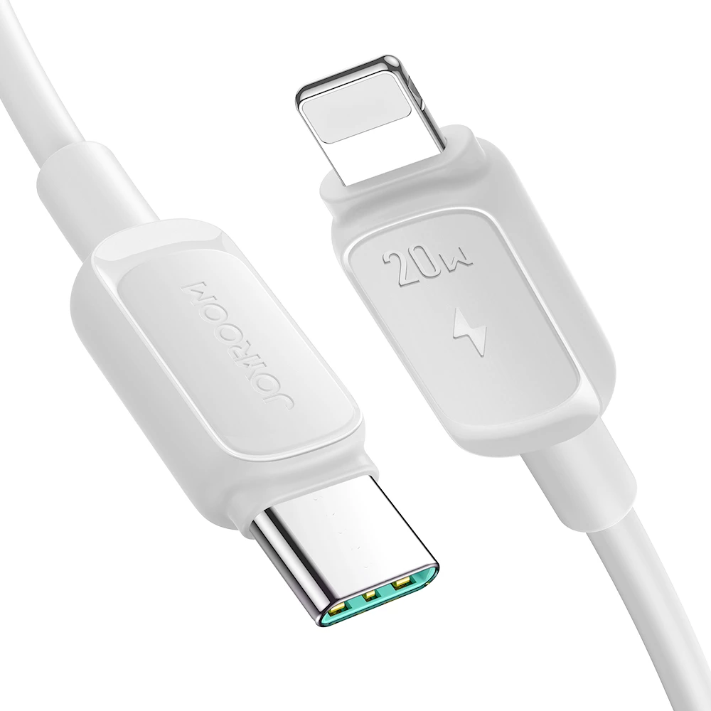 Kabllo Joyroom Multi-Color Series A14, USB-C në Lightning, 1.2m, 20W, Bardhë