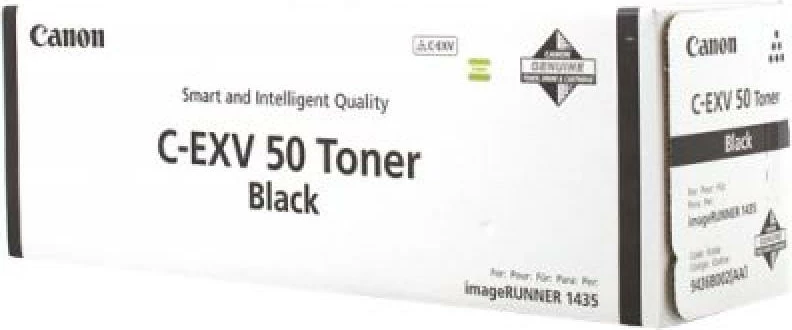 Toner, Canon, C-EXV 50 (9436B002), rendiment 9,750–23,700 faqe, origjinal, zezë