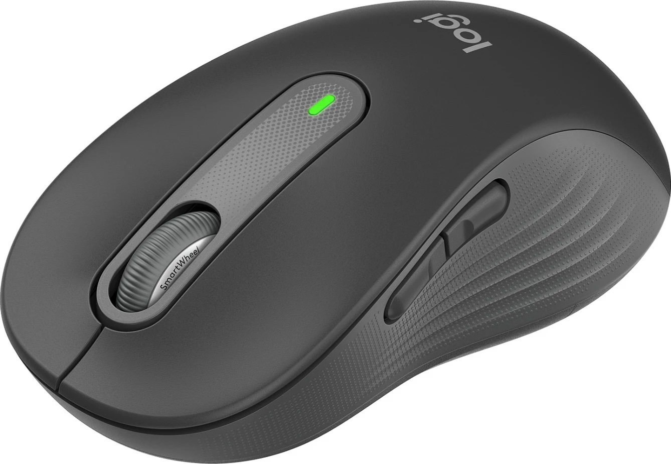 Maus Logitech Signature M650 L Wireless për Biznes, Djathtas, Optik, RF Wireless + Bluetooth, 4000 DPI, Grafit
