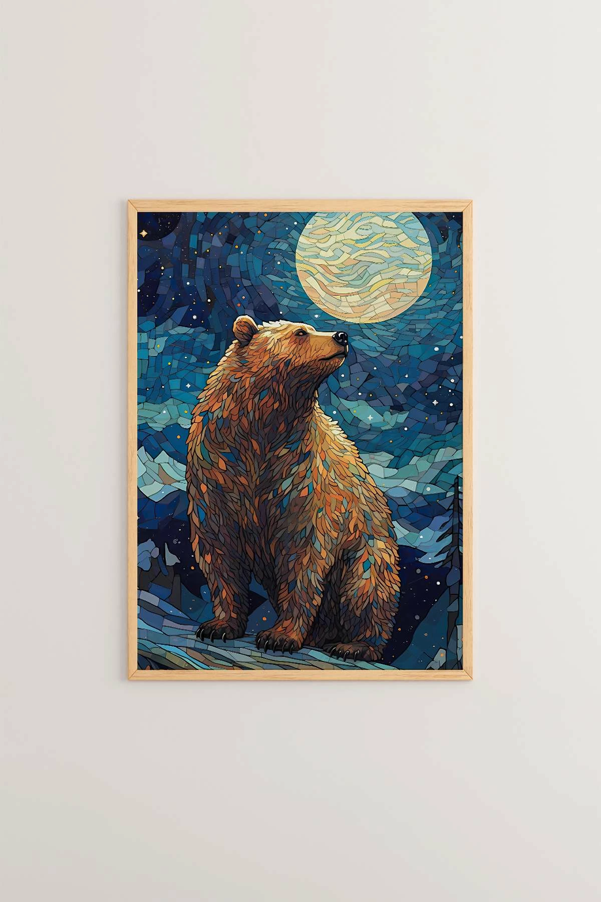 Pikturë dekorative me kornizë, Wallity, Mscartmdl6, shumëngjyrëshe, 33x48cm