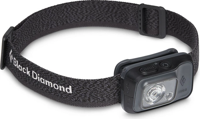 Llambë ballore Black Diamond Cosmo 350-R, 350 lm, USB e rikarikueshme, IP67, grafit