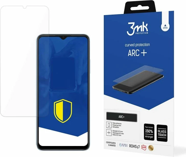 Folie mbrojtëse për ekran 3mk Protection ARC+ për Oppo A17