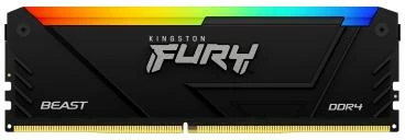 RAM Memorje, Kingston, FURY Beast RGB KF432C16BB2A, 32GB DDR4-3200 DIMM non-ECC, e zezë