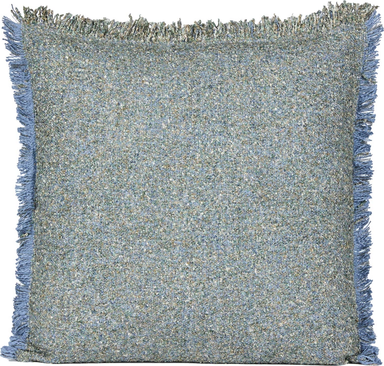Jastëk dekorativ Bluing C, pambuk-viskozë, ngjyrë kaltër, 50x50cm