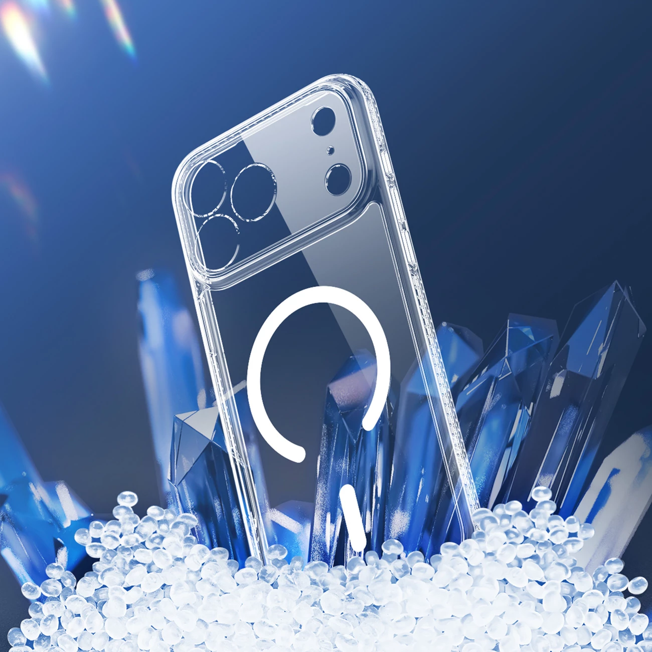 Mbështjellës Dux Ducis Clin Mag për iPhone 17 Pro Max, kompatibil me MagSafe, Transparent