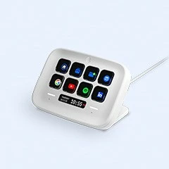 Kontrollues Elgato Stream Deck Neo, 8 butona, bardhë