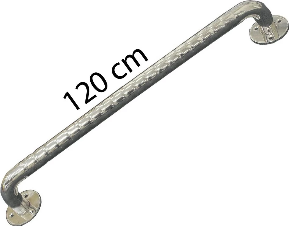 Dorëzë banjoje SUNDO, 120 cm, çelik inox, Argjendtë