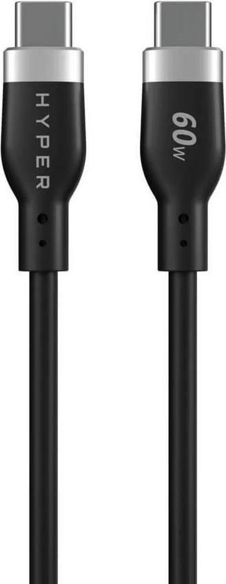 Kabllo USB-C Targus 1.5m, silikon, 60W, e zezë