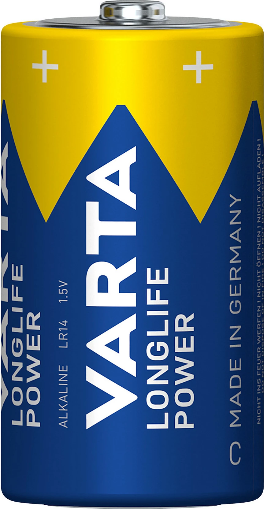 Bateri VARTA Longlife Power C (Baby/AM2) 1.5V, 2 copë, blu/ari