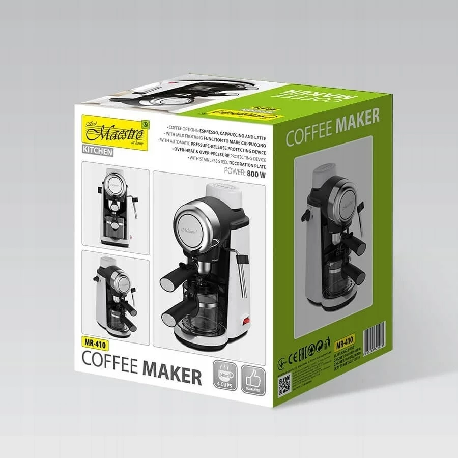 Aparat kafeje Maestro MR-410, 250 ml, Inoks