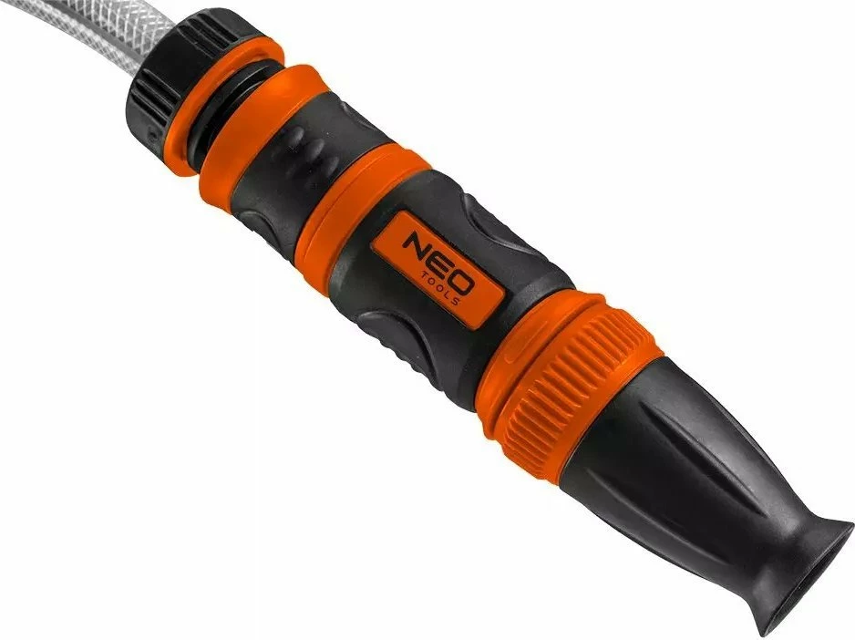 Zorrë kopshti me rrotullim automatik Neo 15-891, 1/2\", 20 m + 2 m, portokalli/zezë