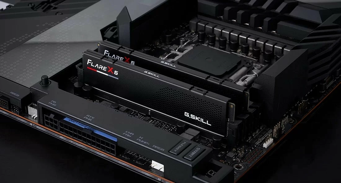 RAM Memorje G.Skill Flare X5 F5-6000J2836G16GX2-FX5 32GB (2x16GB) DDR5 6000MHz CL28 UDIMM, e zezë, set 2 copë