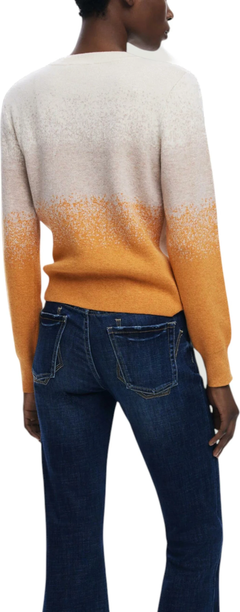 Xhemper për femra Desigual JERS_FAMA 25WWJF24, krem [Madhësia: M]