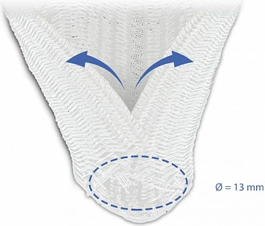 Mbështjellës i gërshetuar për kabllo DeLOCK, vetë-mbyllës, 5 m x 13 mm, poliester, i bardhë