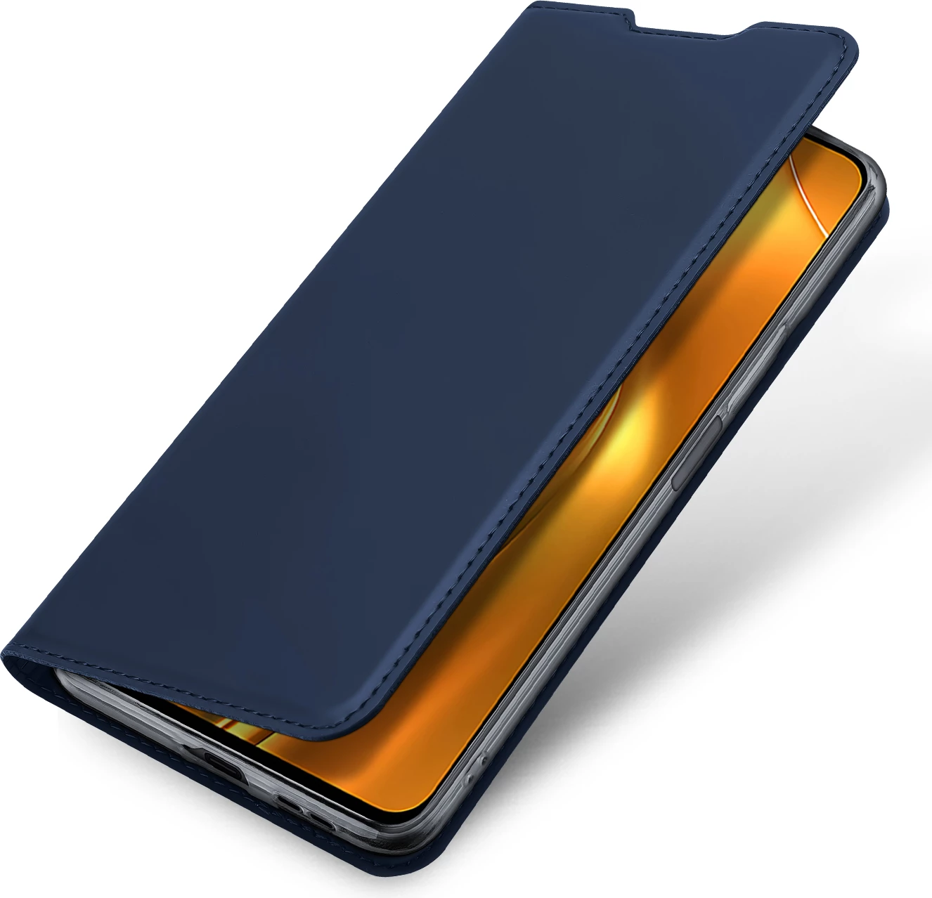 Mbështjellës Dux Ducis Skin Pro për Xiaomi Poco F4 5G, me kapak, xhep kartelash dhe funksion qëndrimi, Kaltër