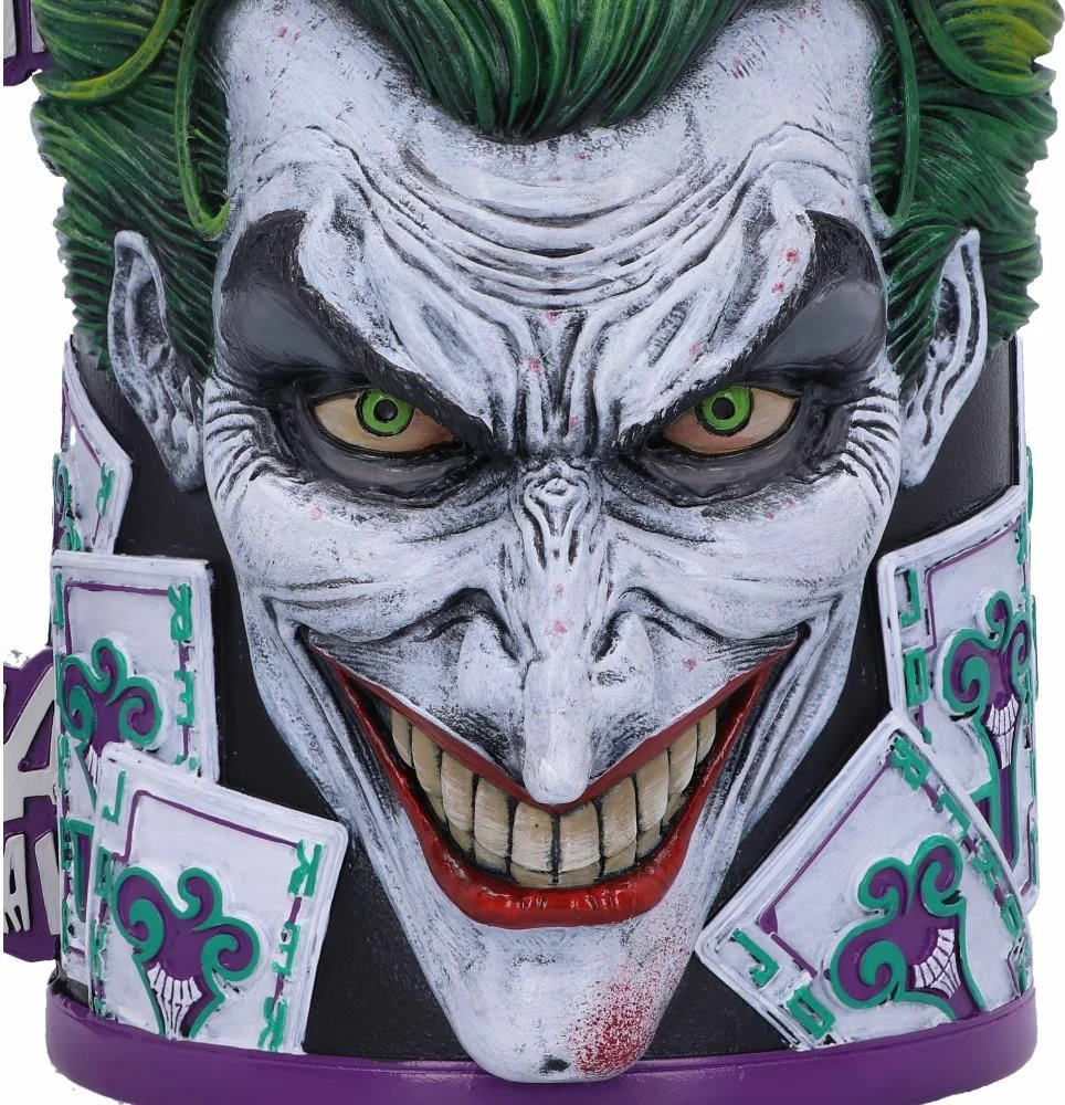 Filxhan koleksionues NEMESIS NOW The Joker 15.5 cm, rezinë me insert inox, i pikturuar me dorë