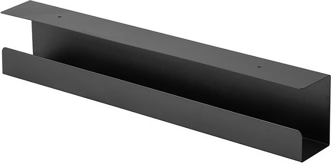 Kanal kabllosh VALUE, nën tavolinë 600x114x76 mm, i zi