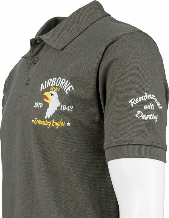 Bluzë Polo Fostex Garments Polo 101st Airborne 'screaming eagles'