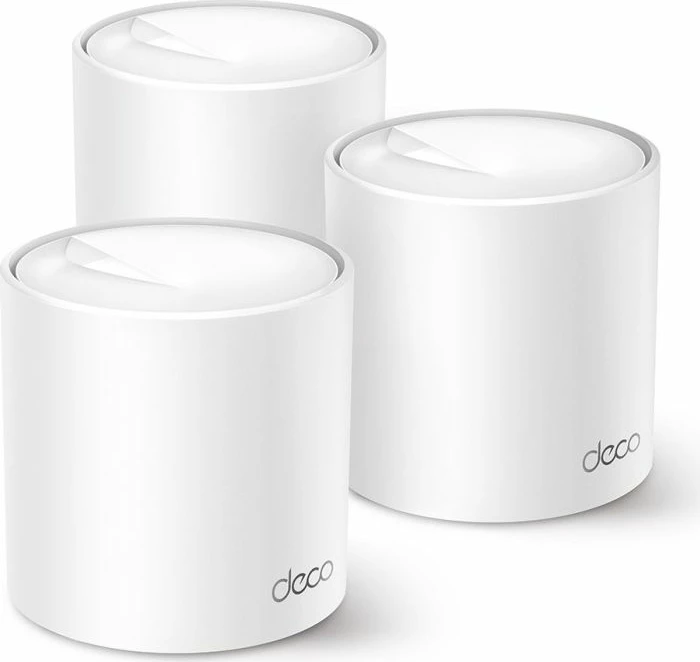 Sistem mesh WiFi, TP-Link Deco X50, Wi‑Fi 6 AX3000, 3× Gigabit porta/njësi, set 3 copë, i bardhë