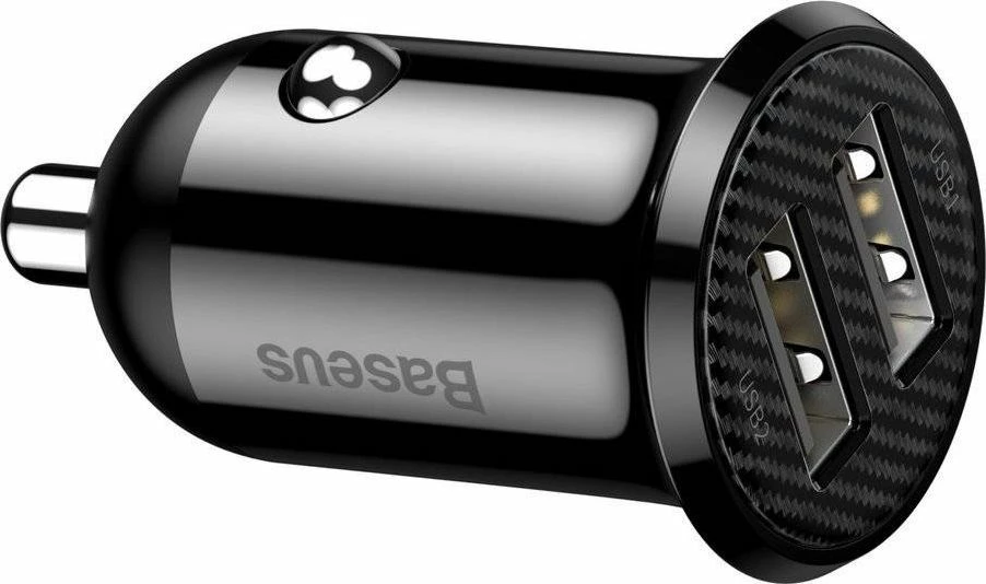 Karikues veture Baseus Grain Pro 2x USB-A 24W 4.8A 12/24V, i zi