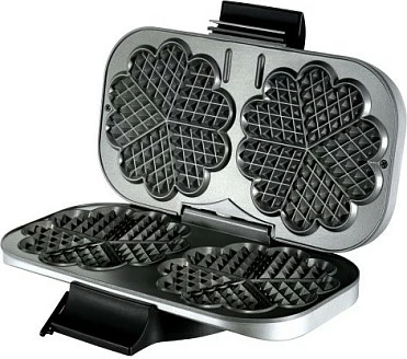 Aparat vaflash UNOLD 48241, metal, 2 vafla, termostat i rregullueshëm, ngjyrë e zezë