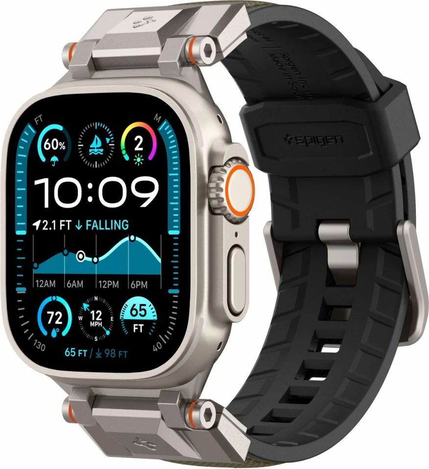 Rrip Spigen DuraPro Armor për Apple Watch 44/45/46/49 mm, Gjelbër