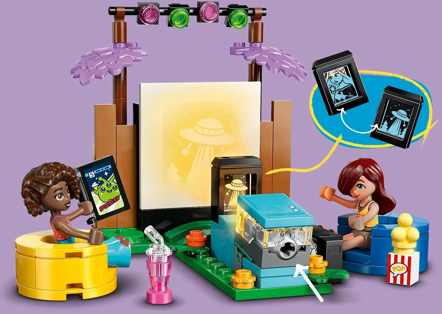 Set ndërtimi LEGO Friends Movie Marathon of Friends 42642, 154 pjesë, 6+