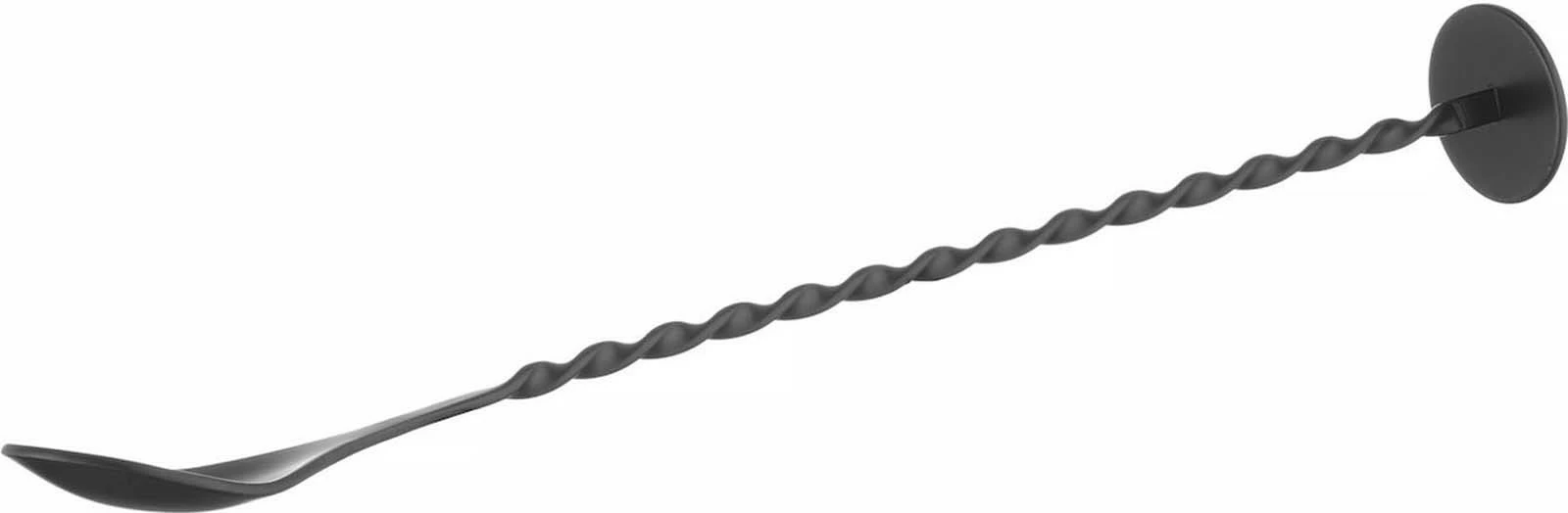 lugë bar me muddler, Bar Up, 280 x 35 mm, çelik inox i veshur me pluhur, e zezë