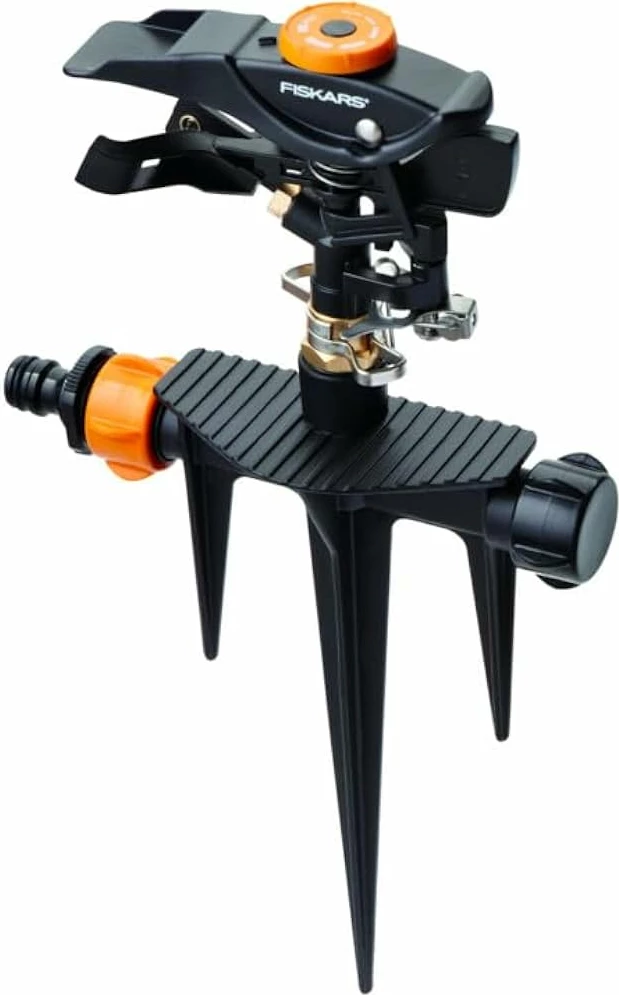 Spërkatës impulsiv Fiskars metalik,  zezë/ portokalli