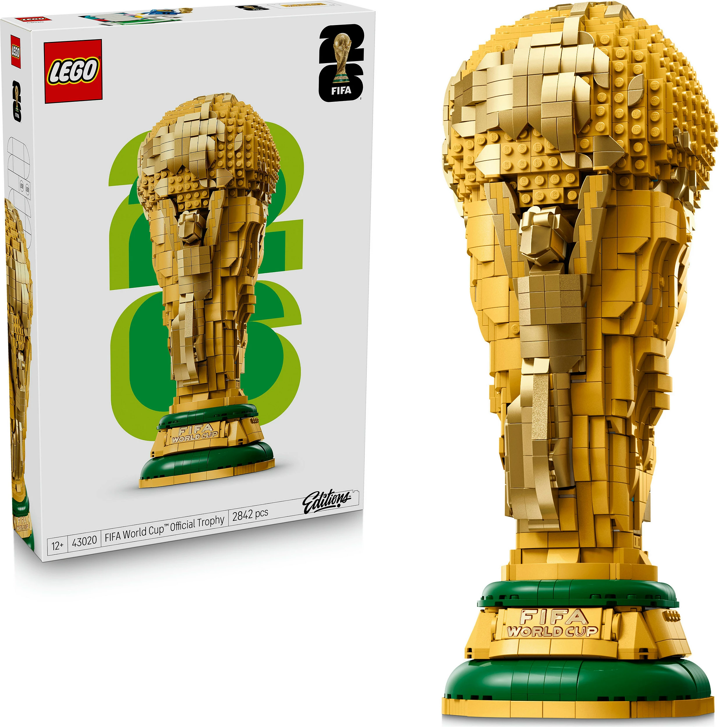 Set ndërtimi LEGO FIFA World Cup Official Trophy 43020, 2842 copë, shumëngjyrësh