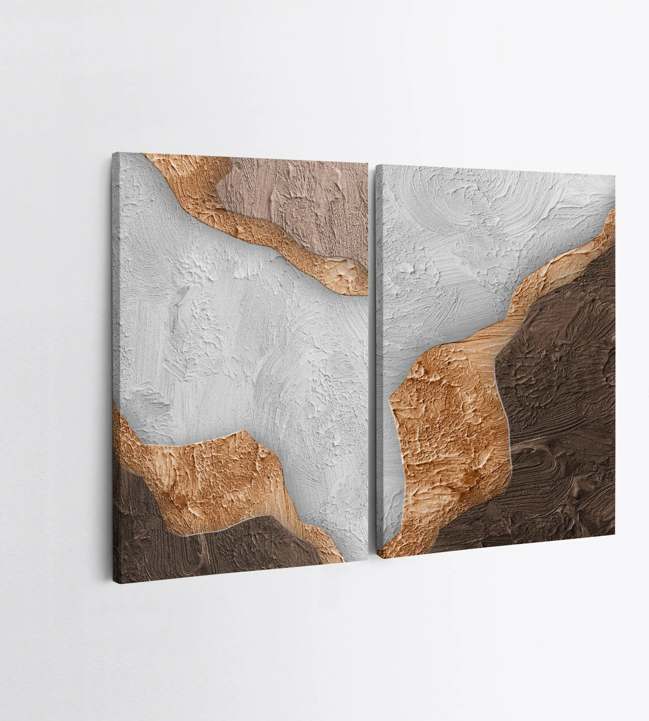 Piktura dekorative në kanavacë, 2 copë, shumëngjyrëshe, Wallity, 50x70cm