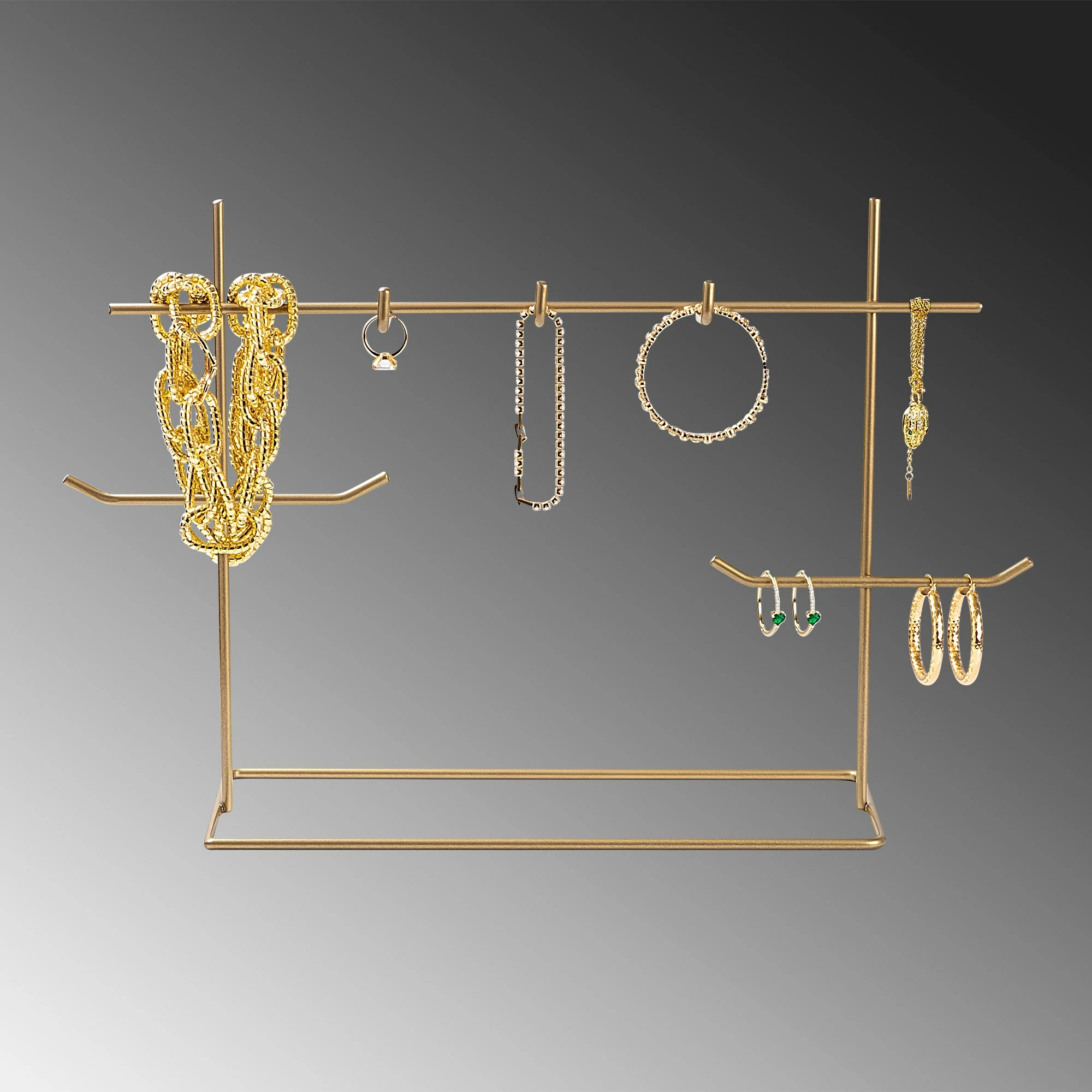 Organizues stoli për bizhuteri, ngjyrë ari, Aberto Design, TK-007