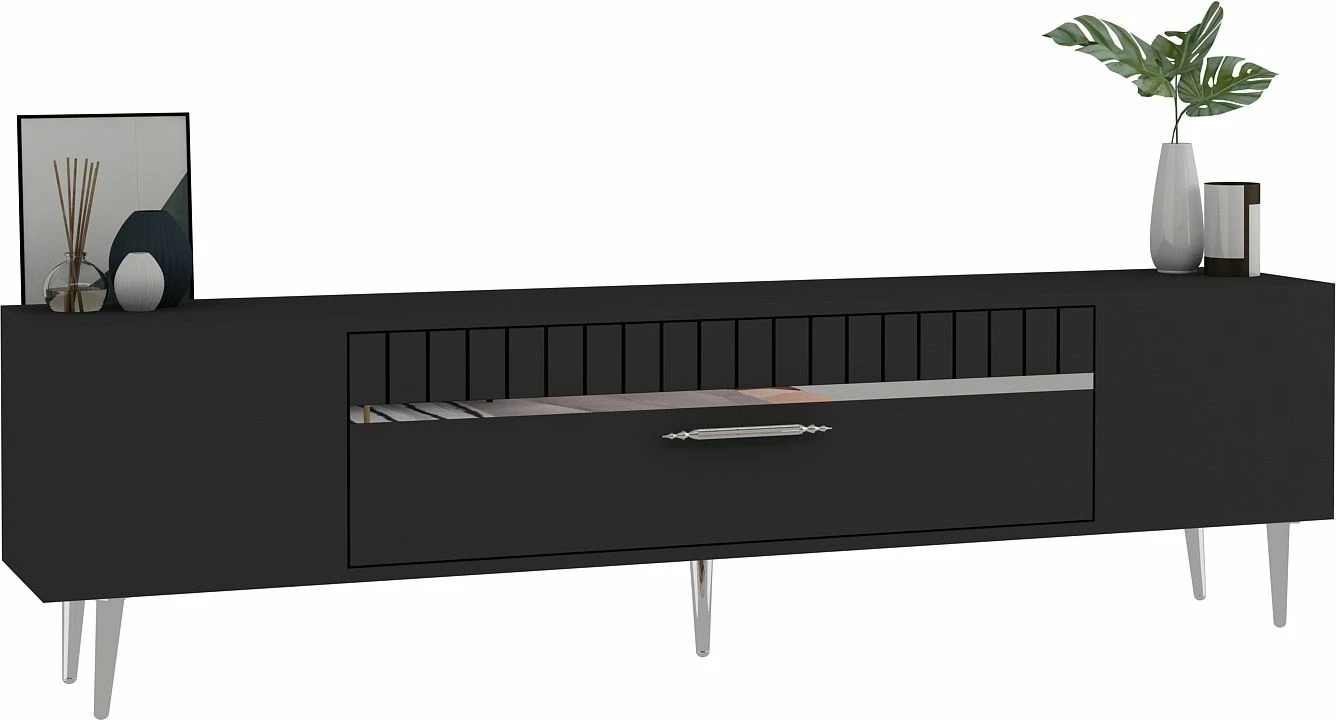 Komodë TV Skye Decor, anthracite, argjend, Dekolp1