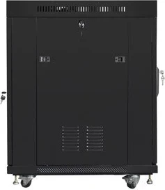 Kasë RACK 19 inç Lanberg FF01-8015-12BL, me derë xhami të fortifikuar