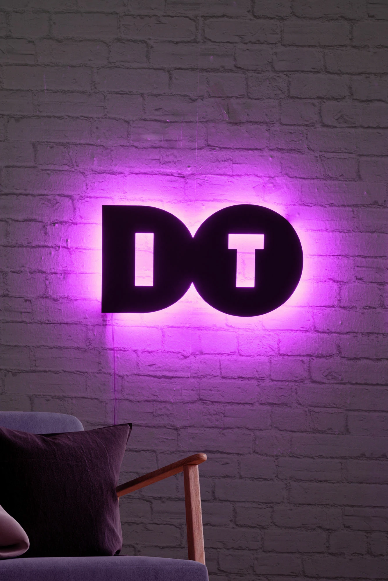 Dritë dekorative LED Wallity, Do It, rozë