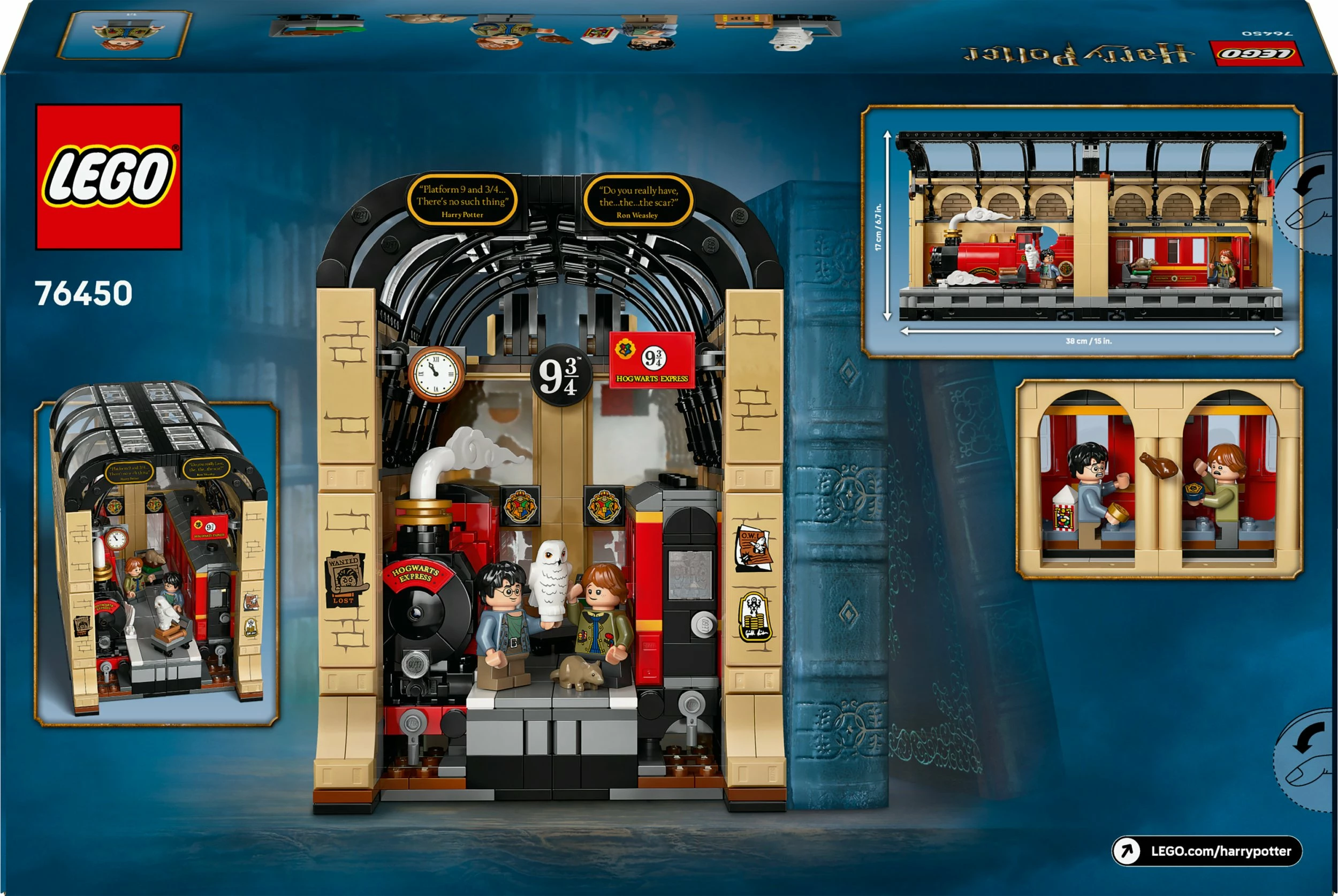 Set LEGO Harry Potter Book Nook: Express to Hogwarts 76450, 832 pjesë