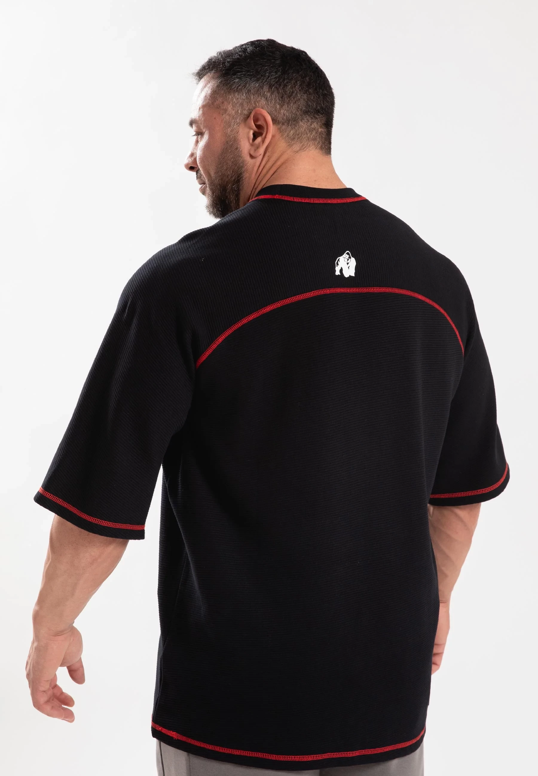 Finley Oversized T-Shirt - Black/Red [Madhësia: 2XL]