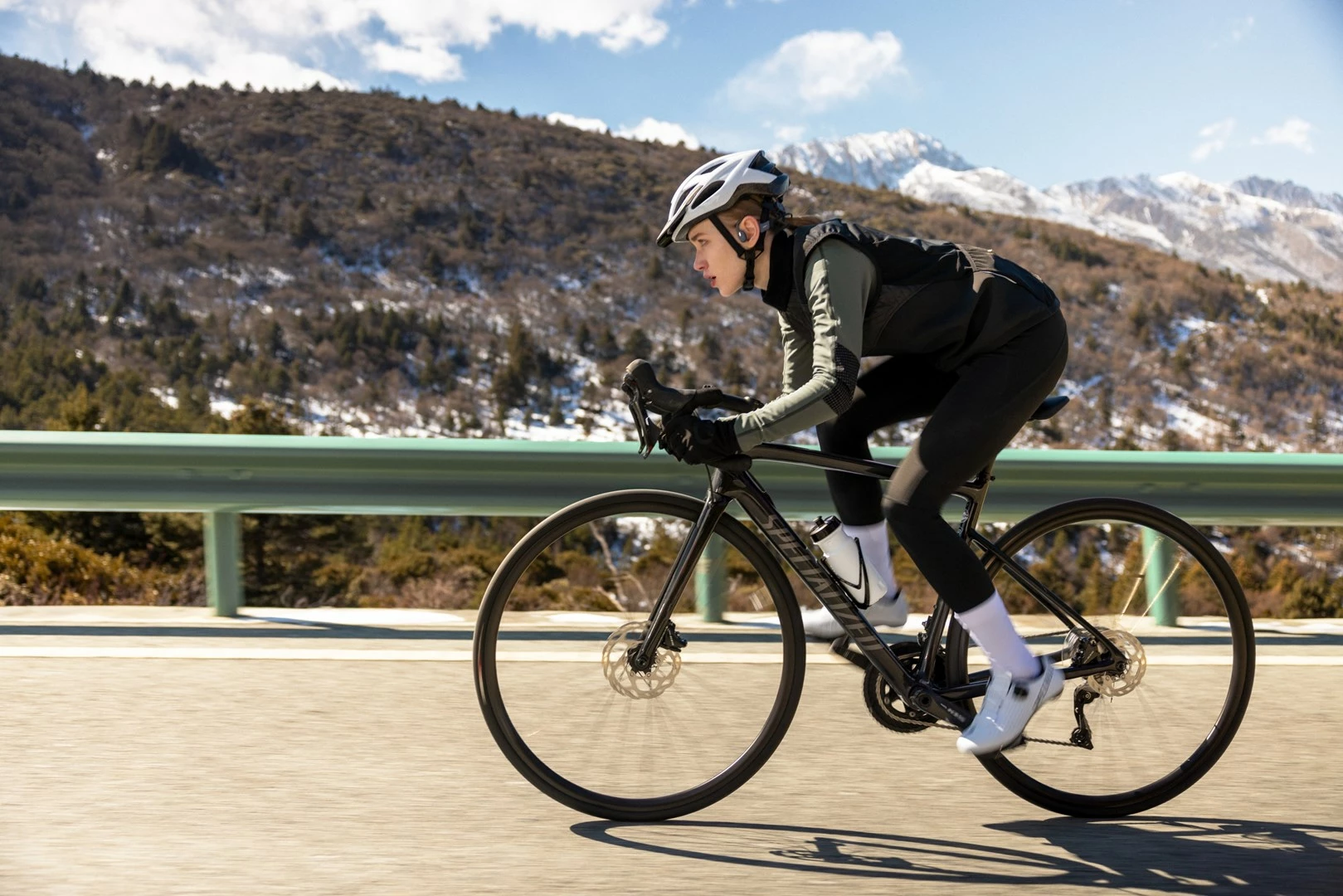 Kufje sportive pa tela SHOKZ OpenSwim Pro, 32 GB, Bluetooth, Gri