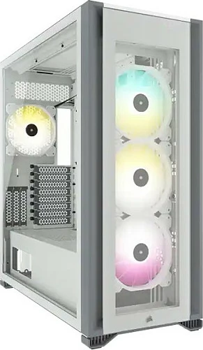 Kasë Corsair iCUE 7000X RGB Full Tower ATX, RGB, tempered glass, e bardhë