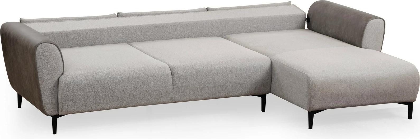 Kënd-sofë krevate Atelier del Sofa, Aren Right, ngjyrë gri