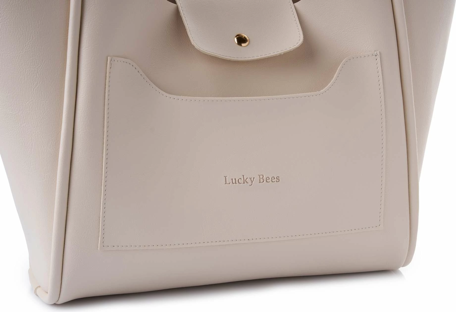 Çantë shpatull për femra, Lucky Bees, krem, Esme