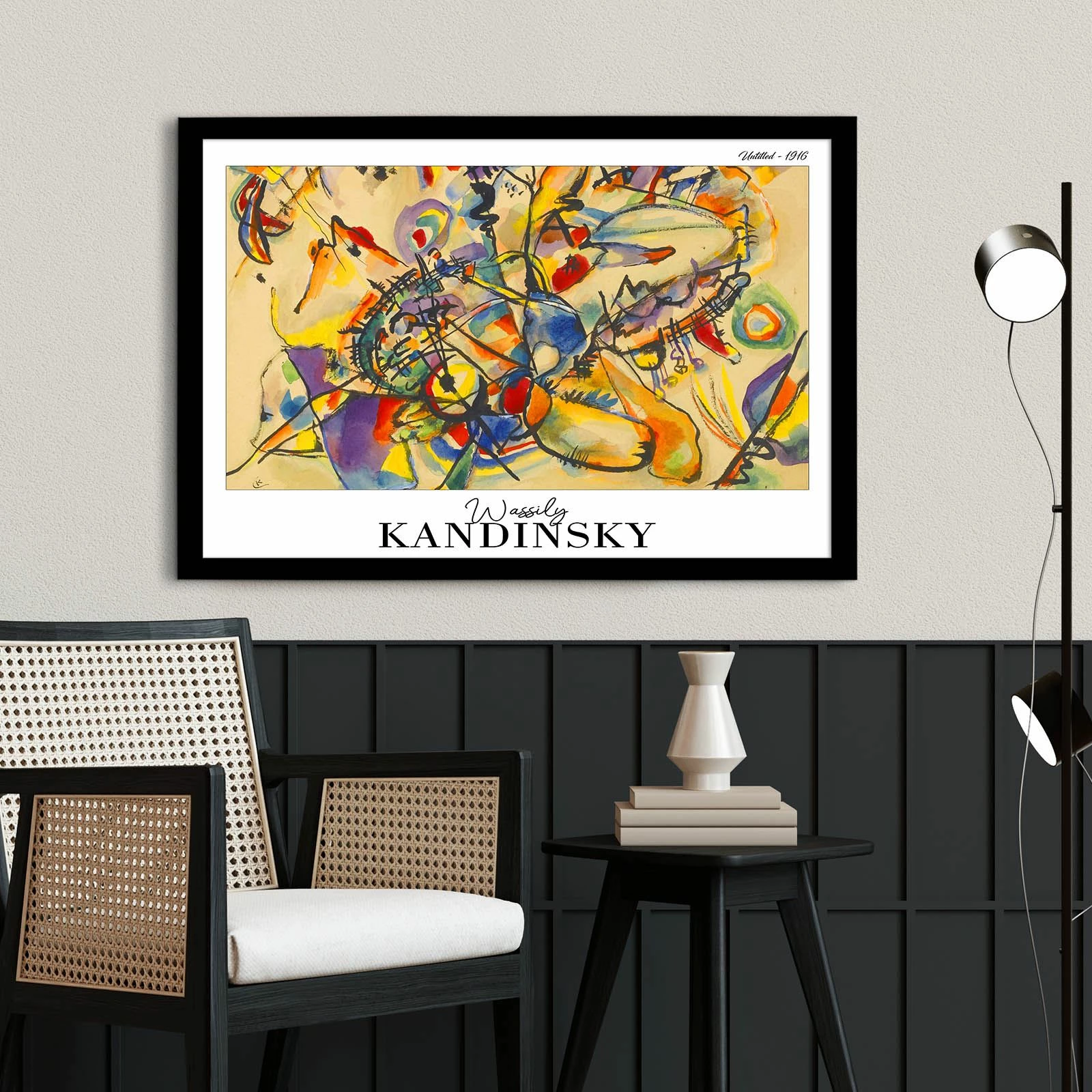 Pikturë dekorative me kornizë, Wallity, 4262SYHKANDINSKY-025