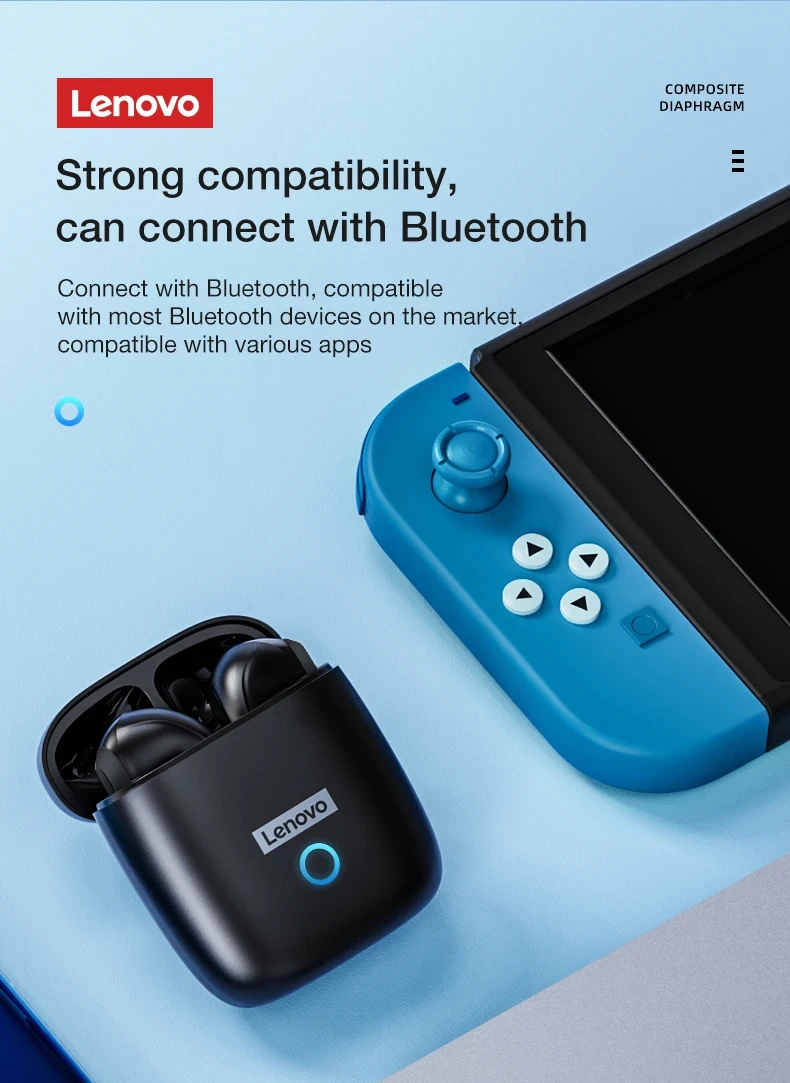 Dëgjuese Lenovo LP50, të zeza