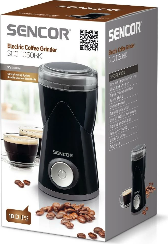Mulli elektrik për kafe Sencor SCG 1050BK, i zi