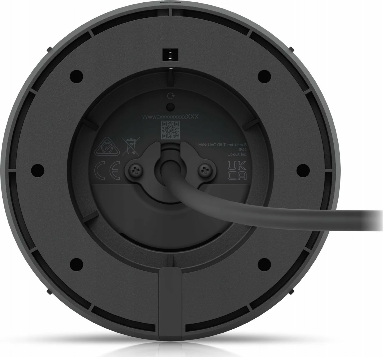 Kamerë IP Ubiquiti UniFi G5 Turret Ultra (UVC-G5-Turret-Ultra-B) 4MP, PoE, IP66, IR 30 m, RJ-45, e zezë, set montimi