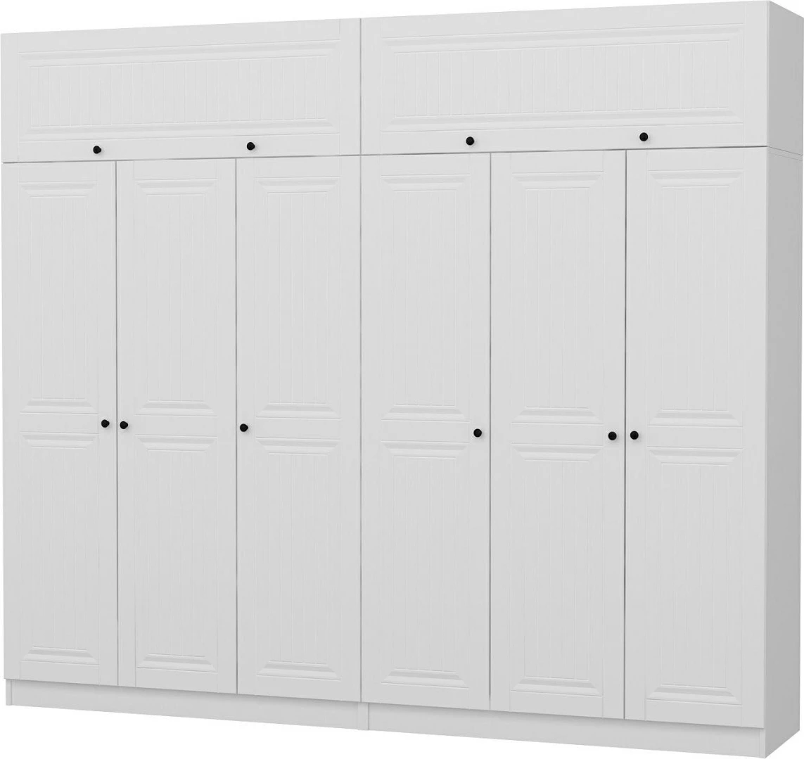 Dollap Skye Decor, i bardhë, 270x235x52 cm, 10 pjesë