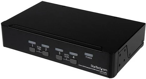 Switch KVM StarTech SV431DPUA, 4 Port USB DisplayPort me Audio, 3840x2400, i zi