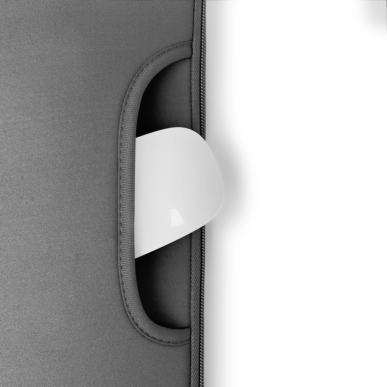 Mbështjellës laptopi Hurtel, 15.6 inç, neoprene, gri