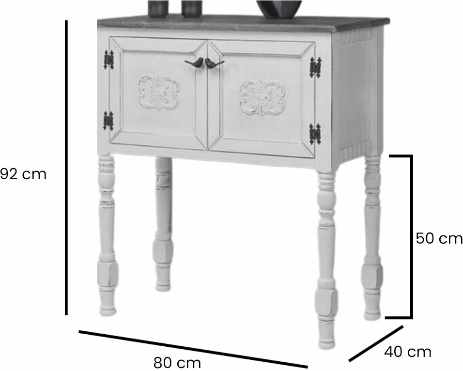 Komodinë rozë Hanah Home, Ada Dresser