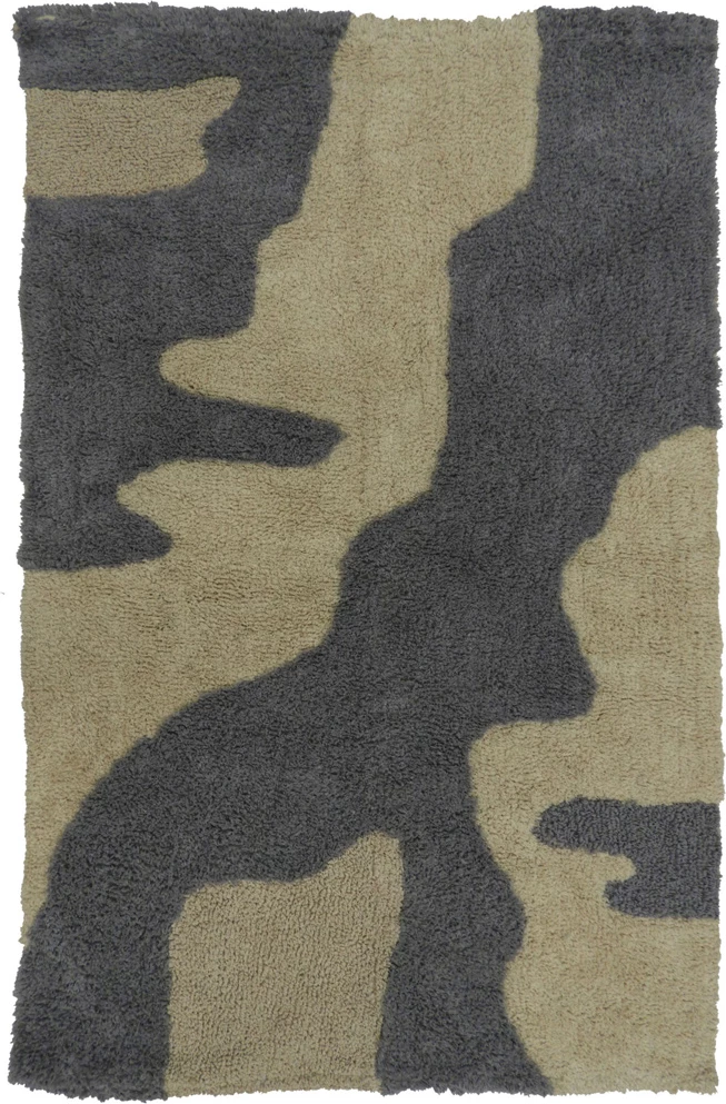 Qilim River, pambuk, 60x90cm, bezhë-gri